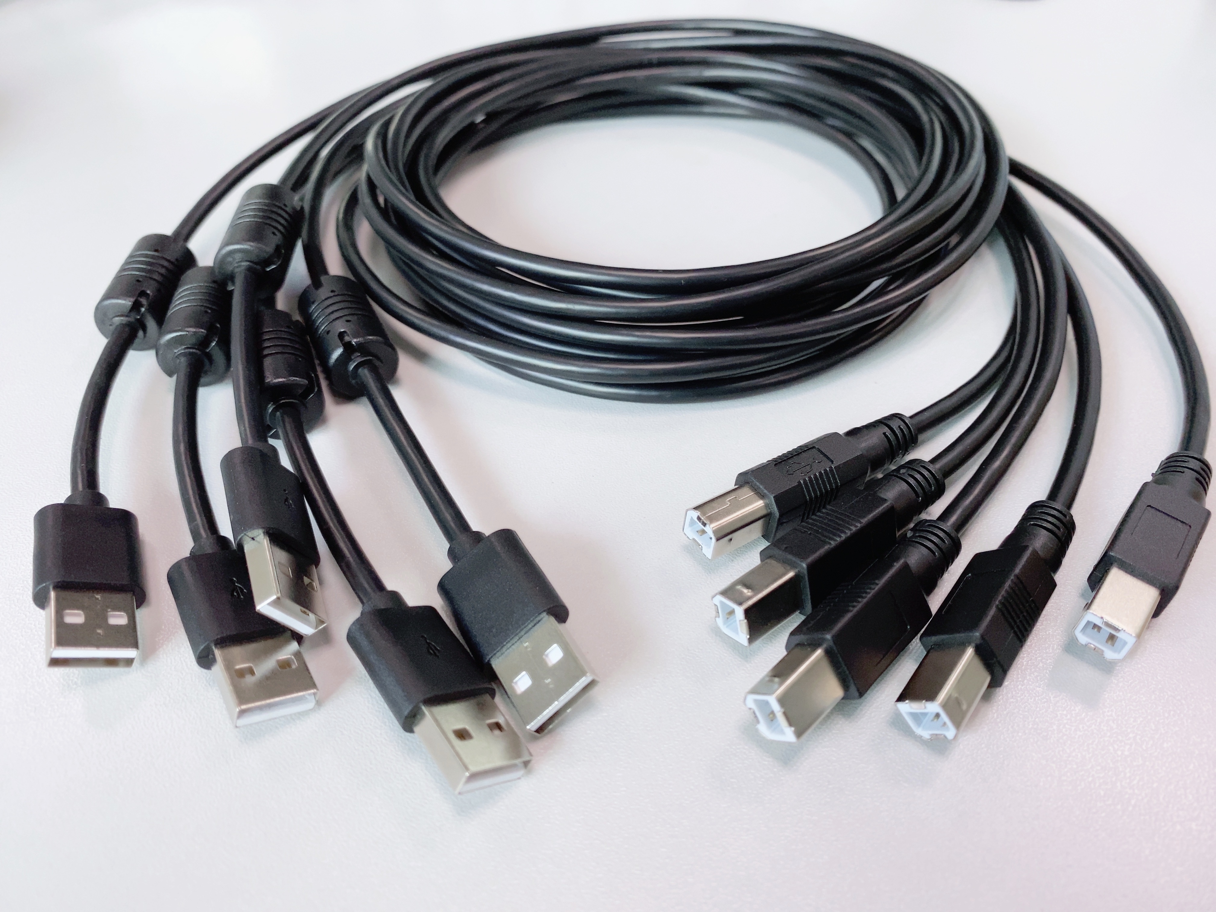 Custom USB Cable A to B Male for Printer Scanner Equipment 
